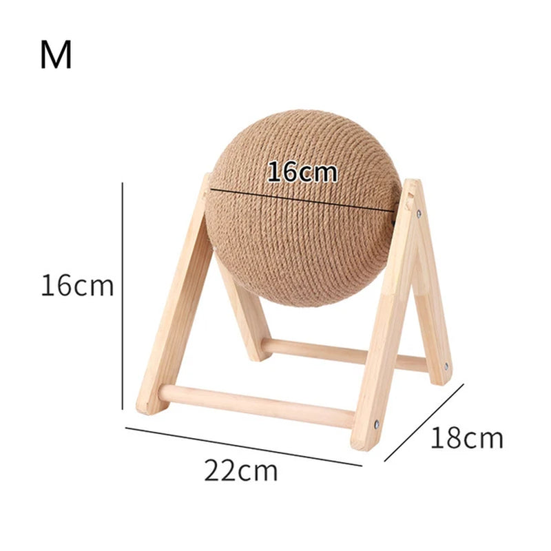 Cat Scratching Ball Toy Kitten Sisal Rope Ball Board Grinding Paws Cats Scratcher Wear-Resistant Pet Furniture Supplies